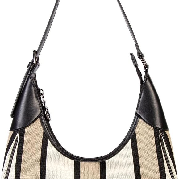 Shoulder Bag for Women, Striped Handbag, Cute Clutch Purse with Zipper Closure, - Picture 1 of 6